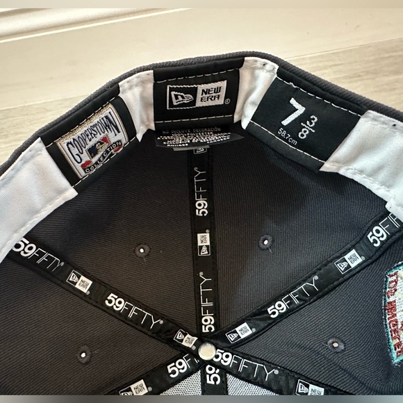 LA Los Angeles Dodgers Lids Hat Drop New Era Sea Fog 50th Patch Fitted 7 3/8 - Picture 8 of 10